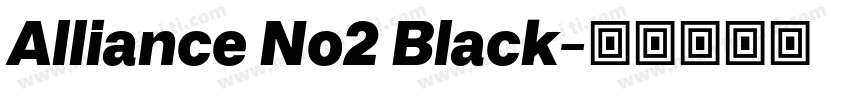 Alliance No2 Black字体转换